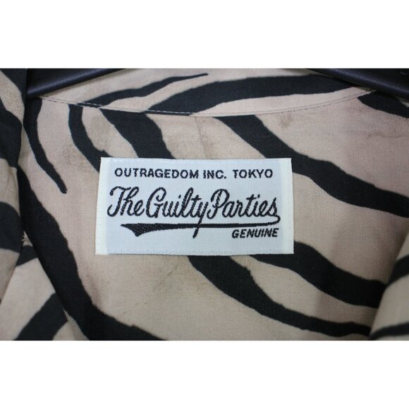 Wacko Maria x Tim Lehi Mens Small Tiger Camp Button Up Hawaiian Shirt RARE A1613 - Picture 3 of 8